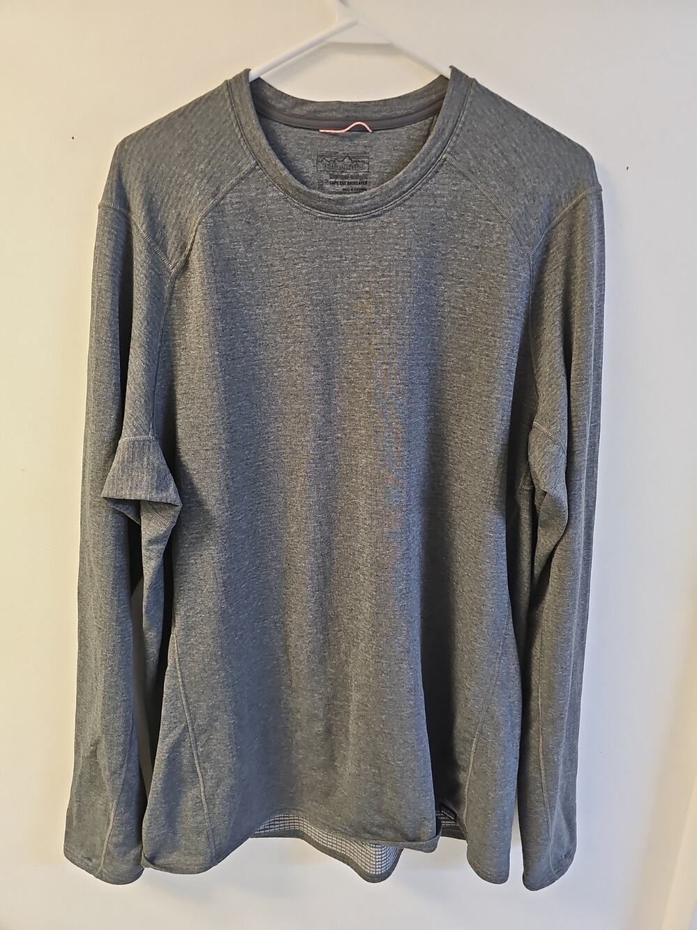 Patagonia Capilene Thermal Weight Baselayer Mens XL Gray Crewneck